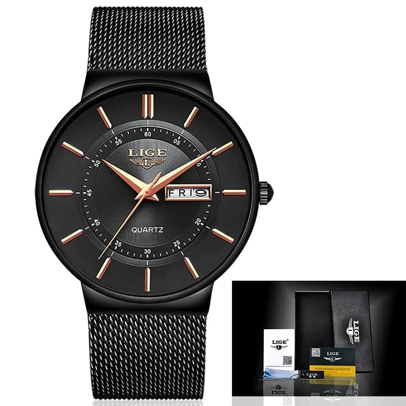 LIGE Luxury Men's Watch