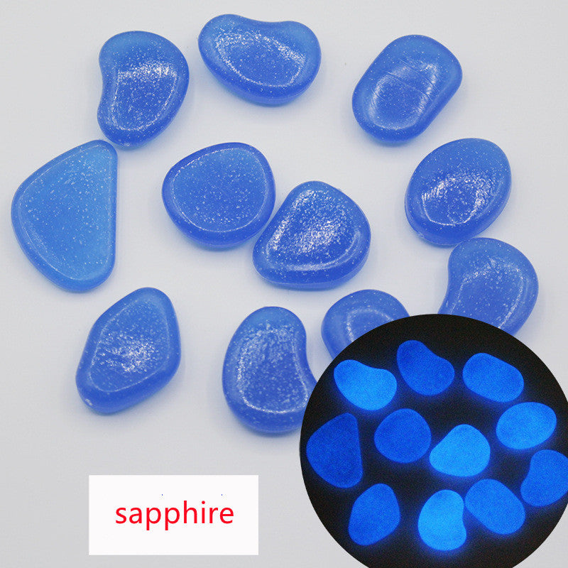 Artificial Fluorescent Luminous Pebbles