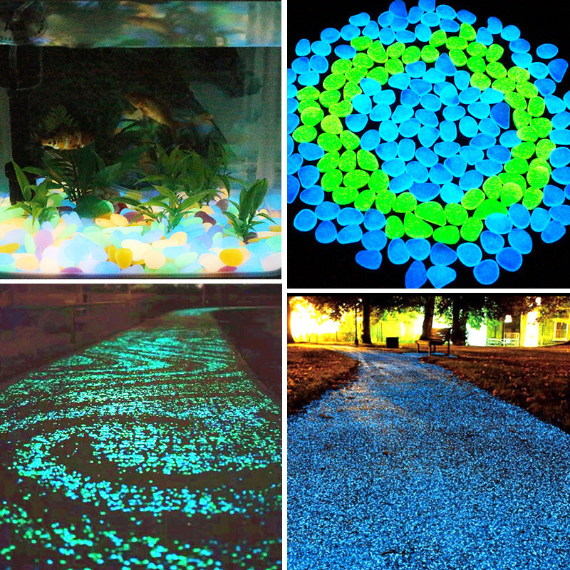 Artificial Fluorescent Luminous Pebbles