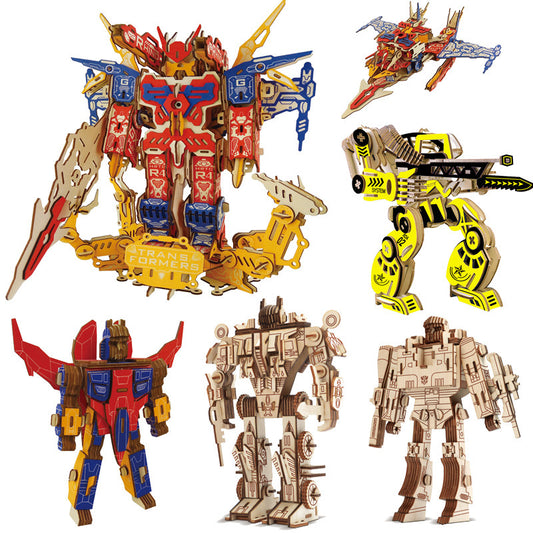 Transformers 3D Wooden Simulation Puzzle Model