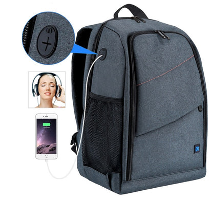 Camera Backpack 
Portable Water and Scratch-proof Dual Shoulders Backpack