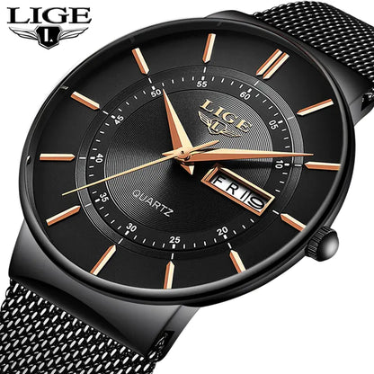 LIGE Luxury Men's Watch