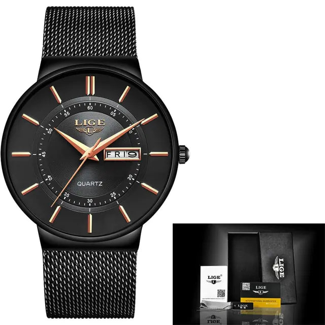 LIGE Luxury Men's Watch