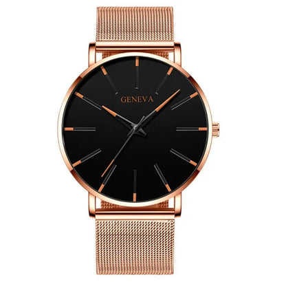 GENEVA Ultra Thin Quartz Watches For Men