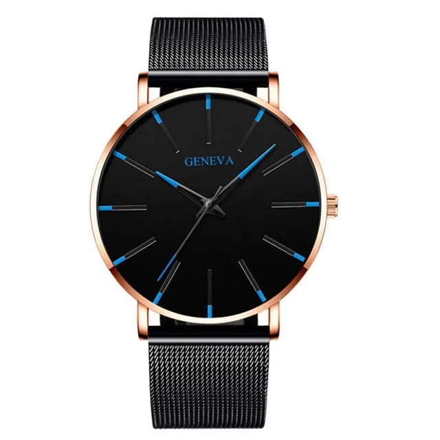 GENEVA Ultra Thin Quartz Watches For Men