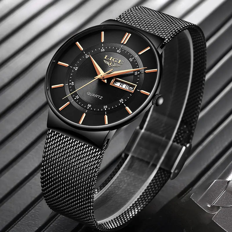 LIGE Luxury Men's Watch