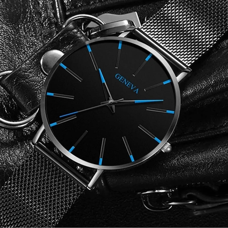 GENEVA Ultra Thin Quartz Watches For Men