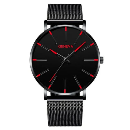 GENEVA Ultra Thin Quartz Watches For Men