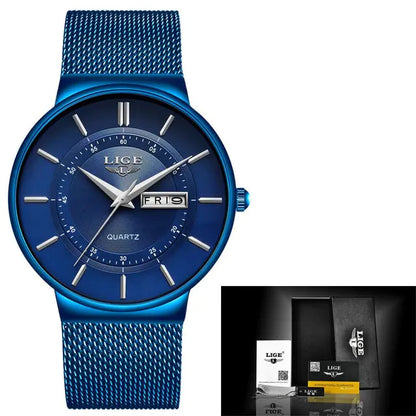 LIGE Luxury Men's Watch