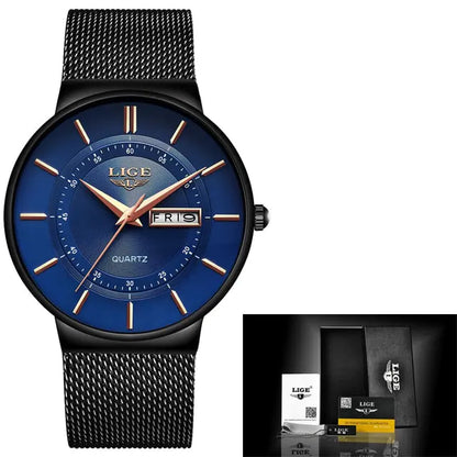 LIGE Luxury Men's Watch