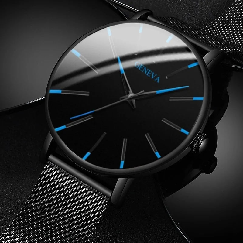 GENEVA Ultra Thin Quartz Watches For Men