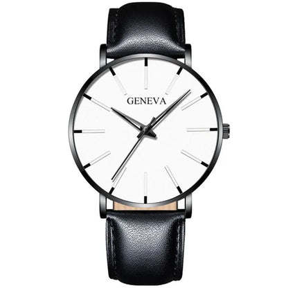 GENEVA Ultra Thin Quartz Watches For Men