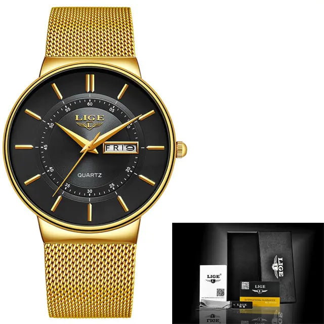 LIGE Luxury Men's Watch