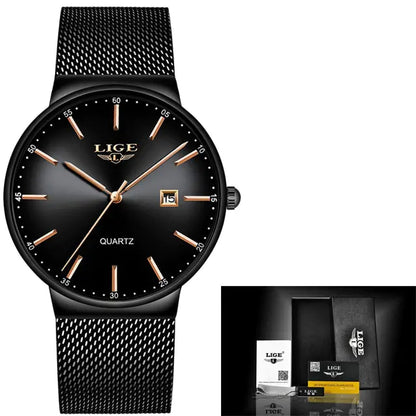 LIGE Luxury Men's Watch