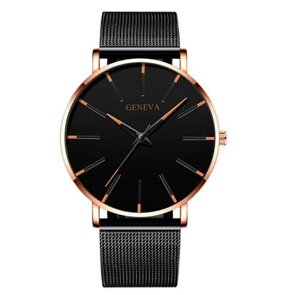 GENEVA Ultra Thin Quartz Watches For Men